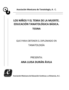 44. Los ni&ntilde;os y el tema de la muerte. Educaci&oacute;n tanatol&oacute;gica b&aacute;sica
