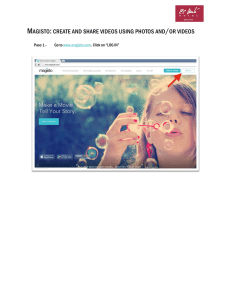 magisto: create and share videos using photos and/or videos