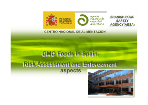 Risk Assessment and Enforcement aspectsGMO Foods in Spain