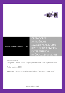 CU01116E mod javascript resto division enteros operadores