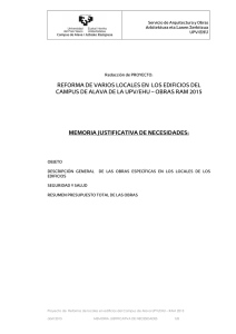 REFORMA DE VARIOS LOCALES EN LOS EDIFICIOS DEL