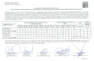 LICITACIÓN DE LA OBRA PÚBLICA FISCAL DENOMINADA