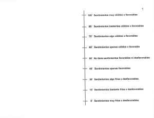 100° Sentimientos muy cálidos o favorables