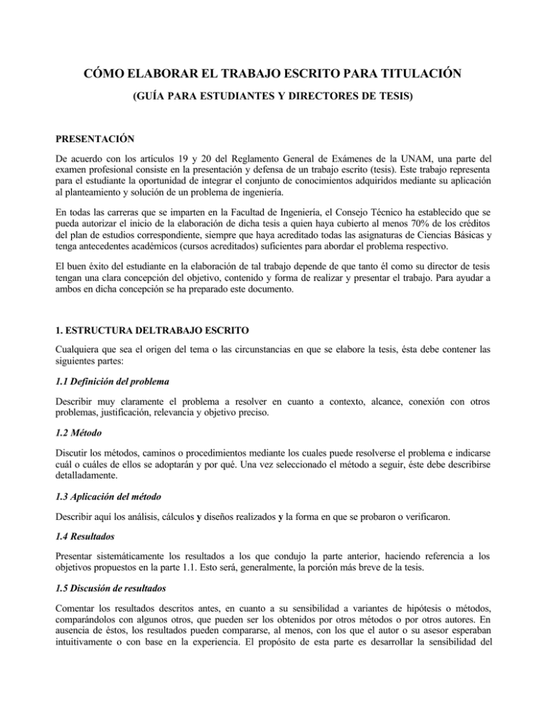 Cómo Elaborar El Trabajo Escrito Para Titulación 9234