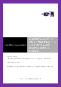 CU00532F switch case default break en programacion c ejemplos