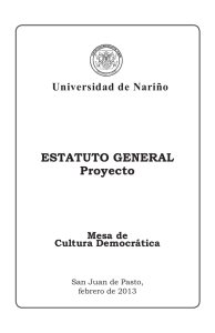 Proyecto Estatuto General 2013