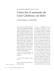 Cómo fue el asesinato de Guty Cárdenas, un ídolo - CIR