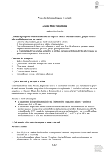 1 de 7 Prospecto: información para el paciente Atacand 32 mg