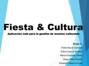 Aplicación web para la gestión de eventos culturales