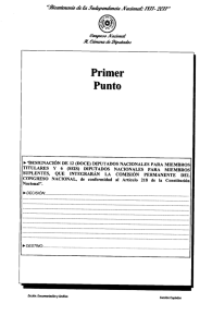 TITULARES Y 6 (SEIS) DIPUTADOS NACIONALES PARA