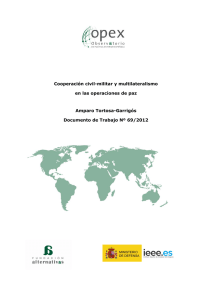 Cooperación civil-militar y multilateralismo en las operaciones de