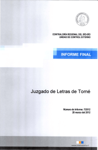 Juzgado de Letras de Tomé - Contraloría General de la República