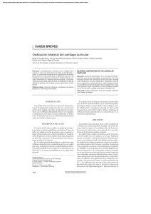 CASOS BREVES Osificación bilateral del cartílago auricular