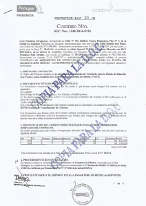 Page 1 PRES DENCA. coNTRATo ER E. Nº 103 he Contrato Nro