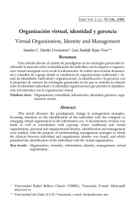 Organización virtual, identidad y gerencia Virtual Organization