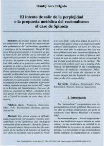 Stanley Arce Delgado. El intento de salir de la perplejidad o la