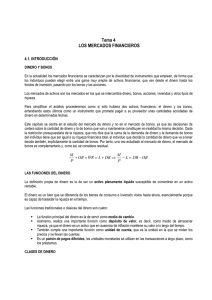 Tema 4 LOS MERCADOS FINANCIEROS