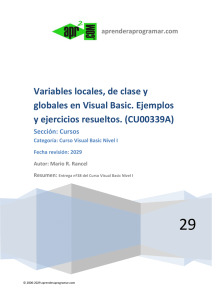 CU00339A Variables de clase locales y globales Visual Basic