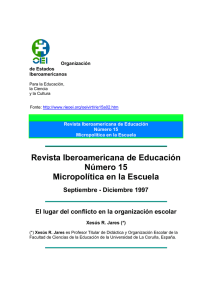 Revista Iberoamericana de Educación Número 15 Micropolítica en