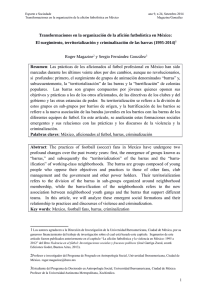 Transformaciones en la organización de la afición futbolística en