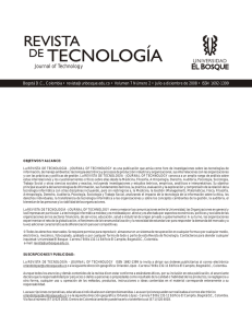 Journal of Technology - Universidad El Bosque
