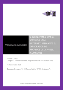 CU00730B Subir WEB servidor HTML Internet explorador archivos