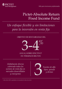 Pictet-Absolute Return Fixed Income Fund