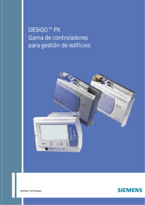 DESIGO™ PX Gama de controladores para gestión de
