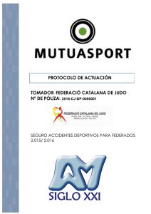 Protocolo de actuación - Federació Catalana de Judo