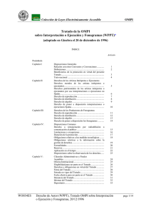 Tratado de la OMPI sobre Interpretación o Ejecución y Fonogramas