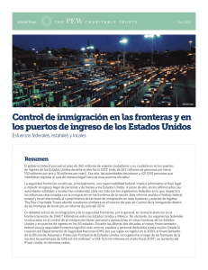 Control de inmigración en las fronteras y en los puertos de ingreso