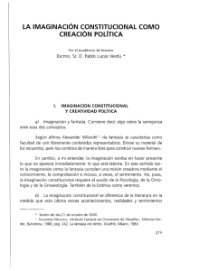 LA IMAGINACiÓN CONSTITUCIONAL COMO CREACiÓN pOLíTICA