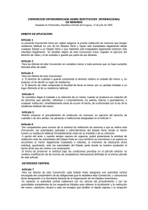 Convención Interamericana sobre Restitución Internacional de