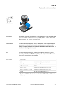 Regulador de presión con manómetro 1/1 El