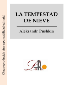 La tempestad de nieve