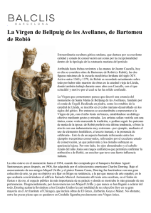 La Virgen de Bellpuig de les Avellanes, de Bartomeu de