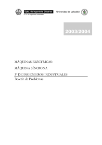 Boletín de Problemas - Departamento de Ingeniería Eléctrica