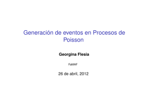 Generación de eventos en Procesos de Poisson