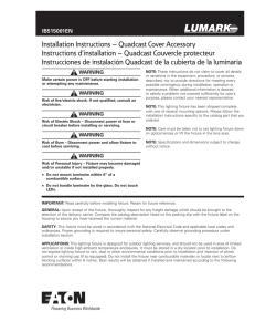 Installation Instructions – Quadcast Cover