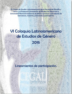 VI Coloquio Latinoamericano de Estudios de Género 2016