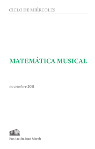matemática musical - Fundación Juan March