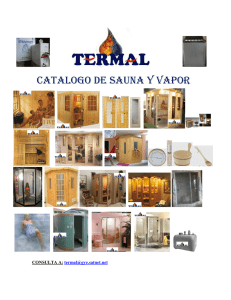 catalogo de sauna y vapor