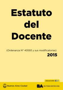 Estatuto del Docente - Buenos Aires Ciudad