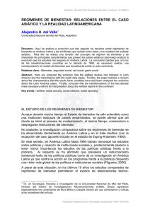 REGÍMENES DE BIENESTAR - Universidad Complutense de Madrid