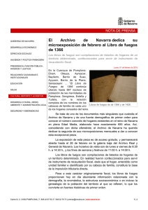 El Archivo de Navarra dedica su microexposición de febrero al Libro