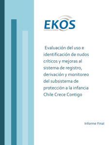 Evaluación del Uso e Identificación de Nudos Críticos y Mejoras al