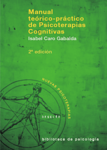 Manual teÃ³rico-prÃ¡ctico de psicoterapias cognitivas (2a. ed.)