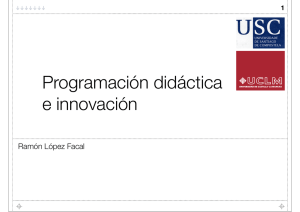 Programación didáctica e innovación