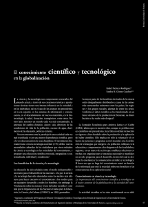 El conocimiento científico y tecnológico en la globalización