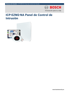 ICP‑EZM2‑NA Panel de Control de Intrusión